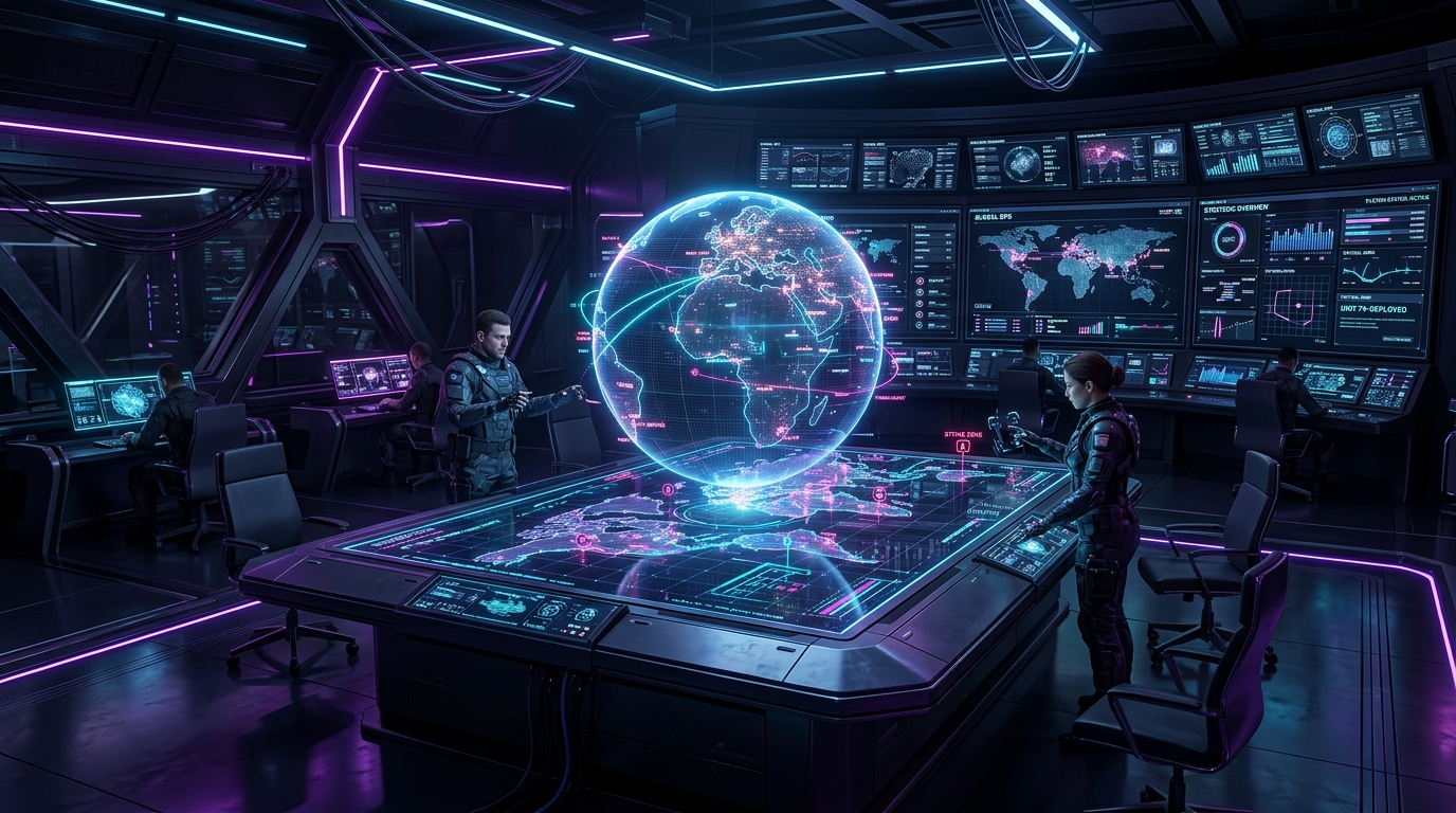 Conquiste o Mundo — centro de comando do jogo de conquista territorial multiplayer